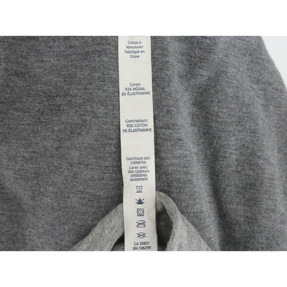 Lululemon Jacket Womens 10 Gray Coast Easy Wrap Stretch Knit Cowl Athleisure - Picture 14 of 14